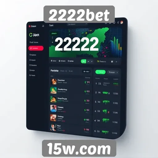 Análise da interface do usuário do site 2222bet